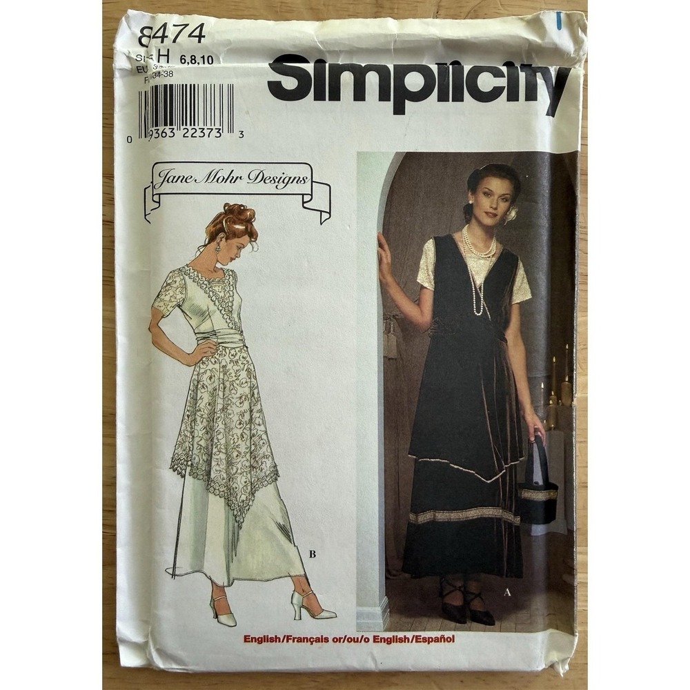 Simplicity‎ Jane Mohr Designs Pattern 8474 Dress, Purse & Top Size 6-10 Uncut FF